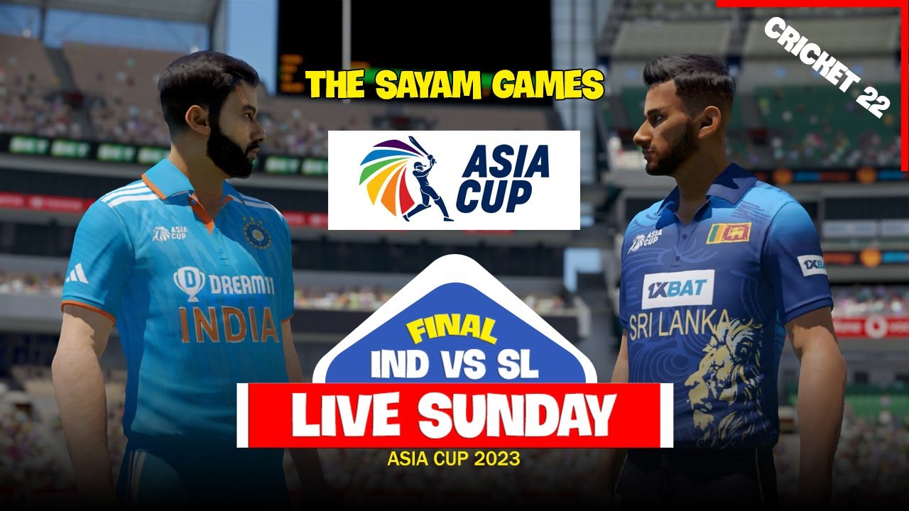 🔴LIVE India vs Sri Lanka Cricket Match ASIA CUP FINAL Cricket 22 Gameplay