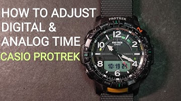 HOW TO SYNCHRONIZE DIGITAL AND ANALOG TIME CASIO PRO TREK PRT-B50