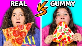GUMMY FOOD VS REAL FOOD CHALLENGE