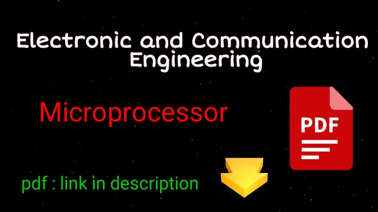 Microprocessor ECE | Electronic and Communication Enginnering pdf Notes ...