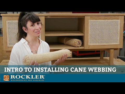 Introduction to Installing Cane Webbing in Furniture