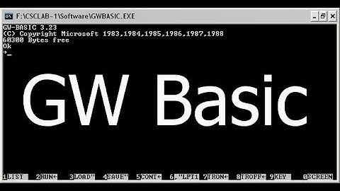 HOW TO DOWNLOAD GWBASIC FOR WINDOWS 7,8,10