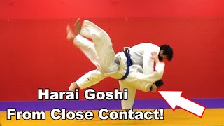 Harai Goshi From High Grip And Close Contact