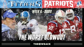 The WORST Blowout in NFL History! (Titans vs. Patriots 2009, Week 6)