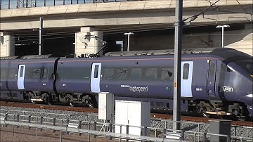 class 395 javeiln arriving at ebbsfleet international