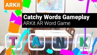Catchy Words Gameplay - ARKit Word-solving game screenshot 1