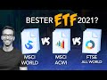Bester ETF 2021? MSCI World vs ACWI vs FTSE All World – ETF Vergleich 2021 🌍🚀📈