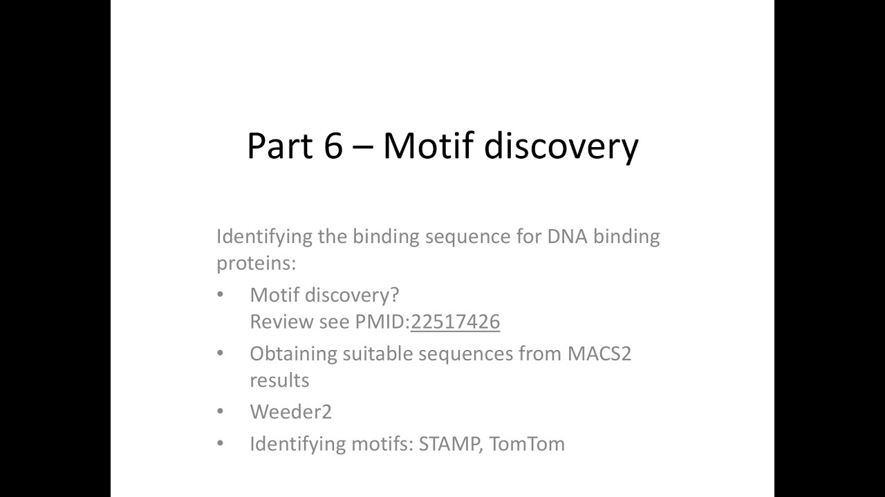 ChIP-seq Analysis Using Galaxy (2015) - Part 6: Motif discovery