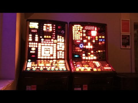 British "fruit machines" (slot machines). - British "fruit machines" (slot machines).