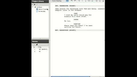 CELTX - Creating a New Script in Celtx