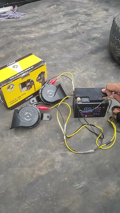 Review Suara Klakson Keong Flosser Fer Germany Original 12 Volt. #horn