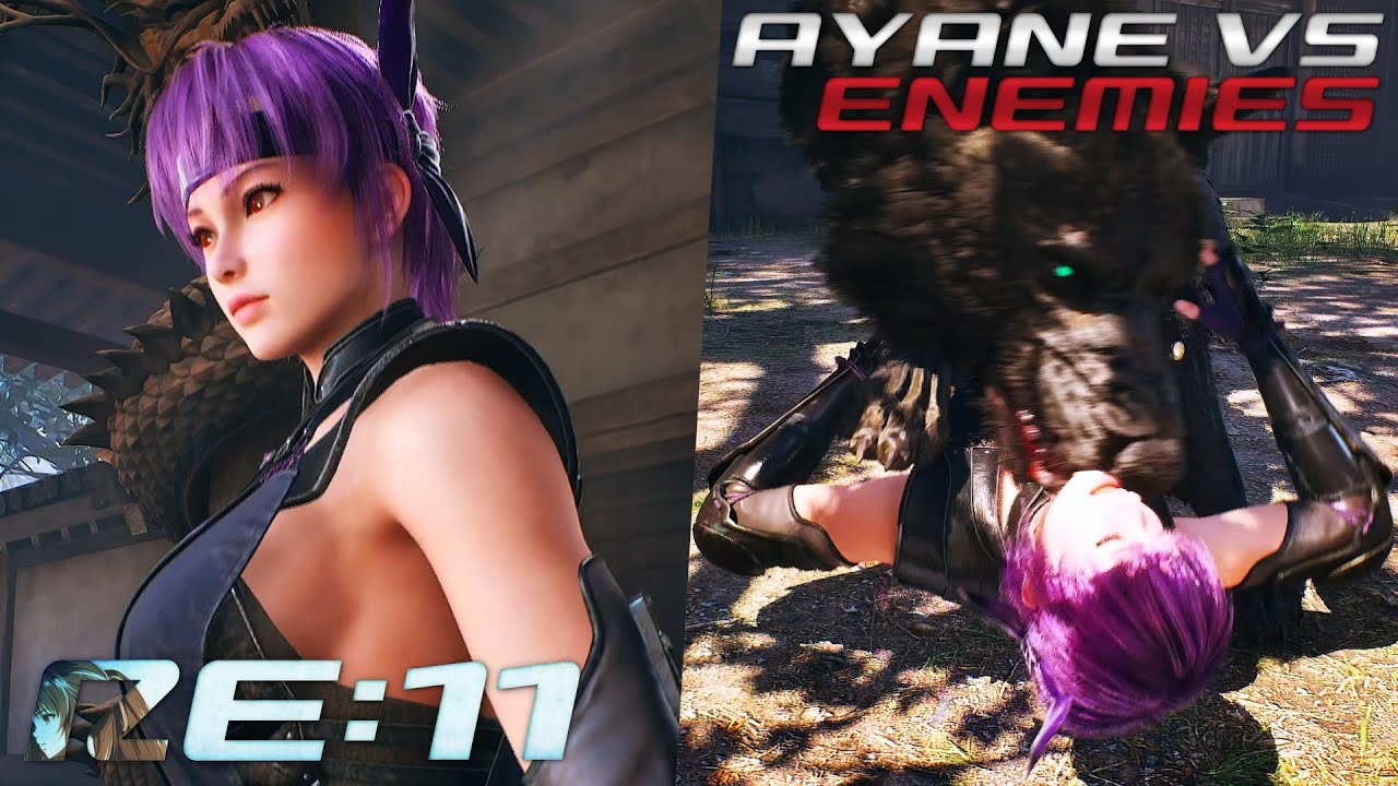 NG2 Black Free Camera - Ayane Game Over (DOA5 Outfit) vs Enemies - NINJA GAIDEN 2 BLACK | #11