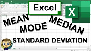 Calculate Mean Median Mode and Standard Deviation in Excel