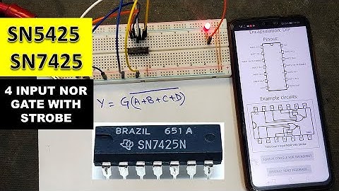 {652} SN7425 Dual 4 input NOR gate with strobe input