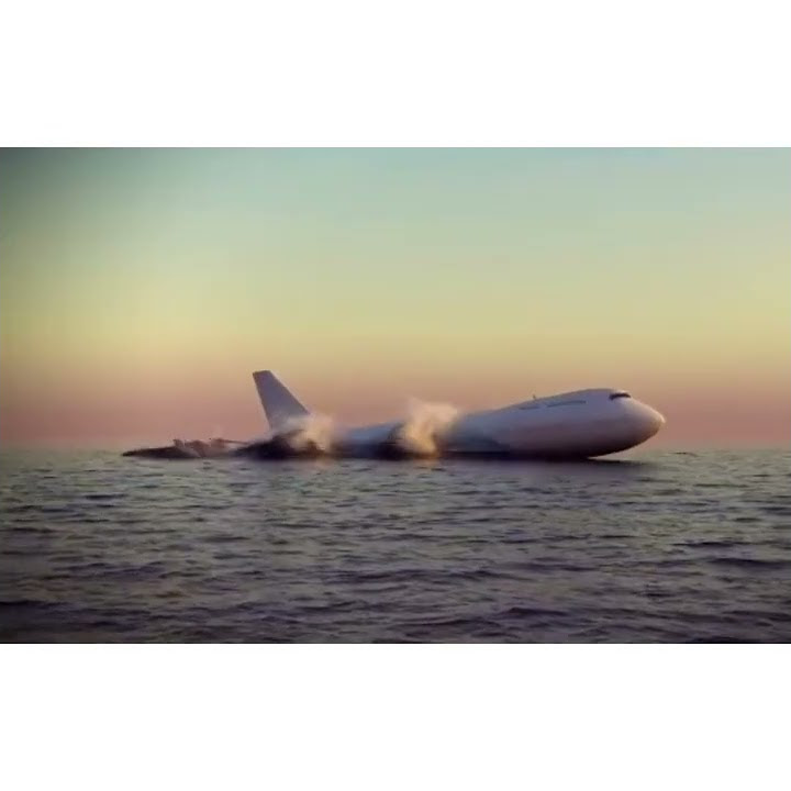 Посадка Самолёта на Воду #посадка #боинг - YouTube