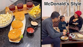 घर पर बनाये McDonald’s style BURGER and FRENCH FRIES, एक healthy TWIST के साथ