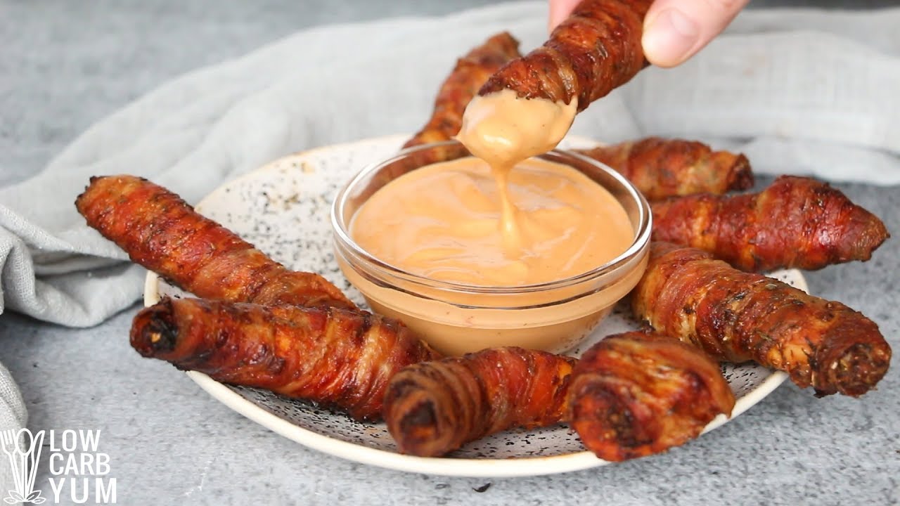 Bacon Wrapped Chicken Tenders dieteticas tomy