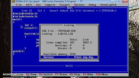 textColor() function in C