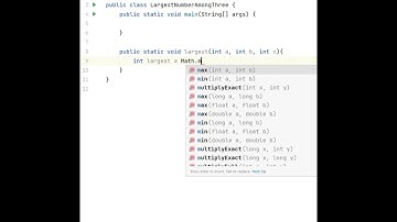 Find the Largest Among Three Numbers | Java #javainterviewquestions