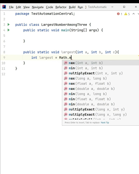 Find the Largest Among Three Numbers | Java #javainterviewquestions ...