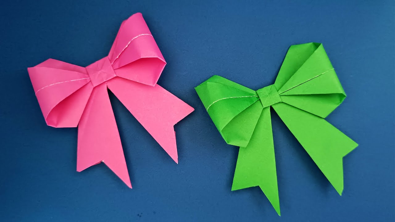 How To Make A Paper Bow Origami Bow Tie YouTube How To Make A Paper Bow Origami Bow Tie YouTube