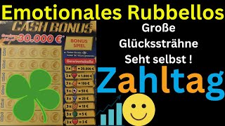 Emotionalstes Rubbellos mit einer großen Überraschung - Das ist unser großer Zahltag bei Cash Bonus!