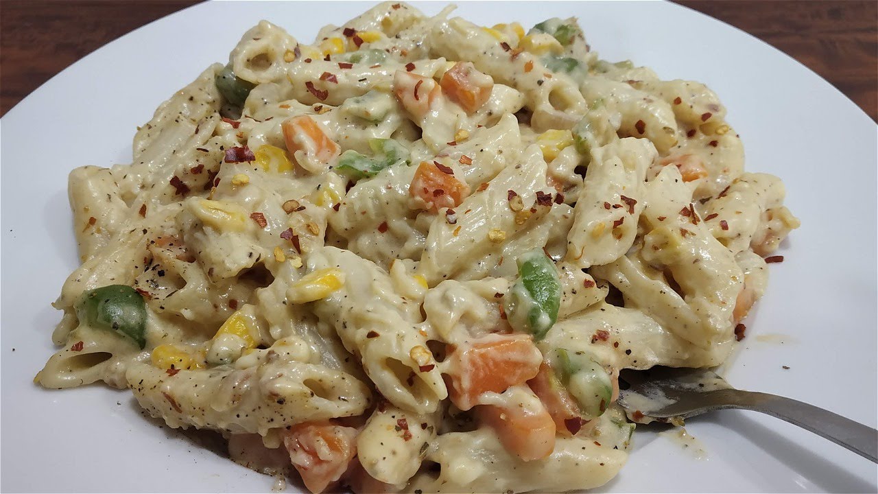 white sauce pasta recipe | Creamy & Cheesy White Sauce Pasta | easy pasta recipes - YouTube