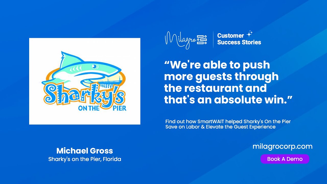 SmartWAIT Makes Your Restaurant Stand Out | Sharky's On The Pier | Customer Success Story