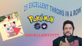 25 Excellent Throws in a Row in Pokemon Go - April Fools Event