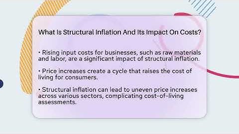 What Is Structural Inflation And Its Impact On Costs? - Inflation Insight Channel