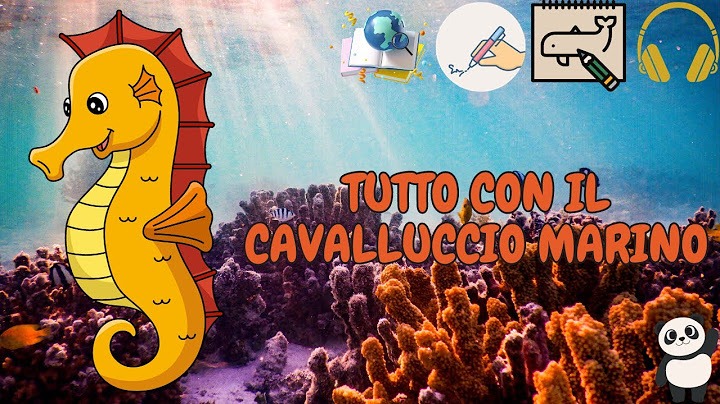 Animals for children videos with Pandino - THE SEA HORSE - Learn, write, draw and listen