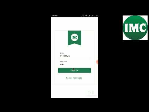 First Time Login imc iD in Mobile