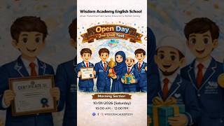 Open Day 2nd Unit Test(Morning Section)10/01/2026 Academic Year 25-26 Wisdom Academy English School