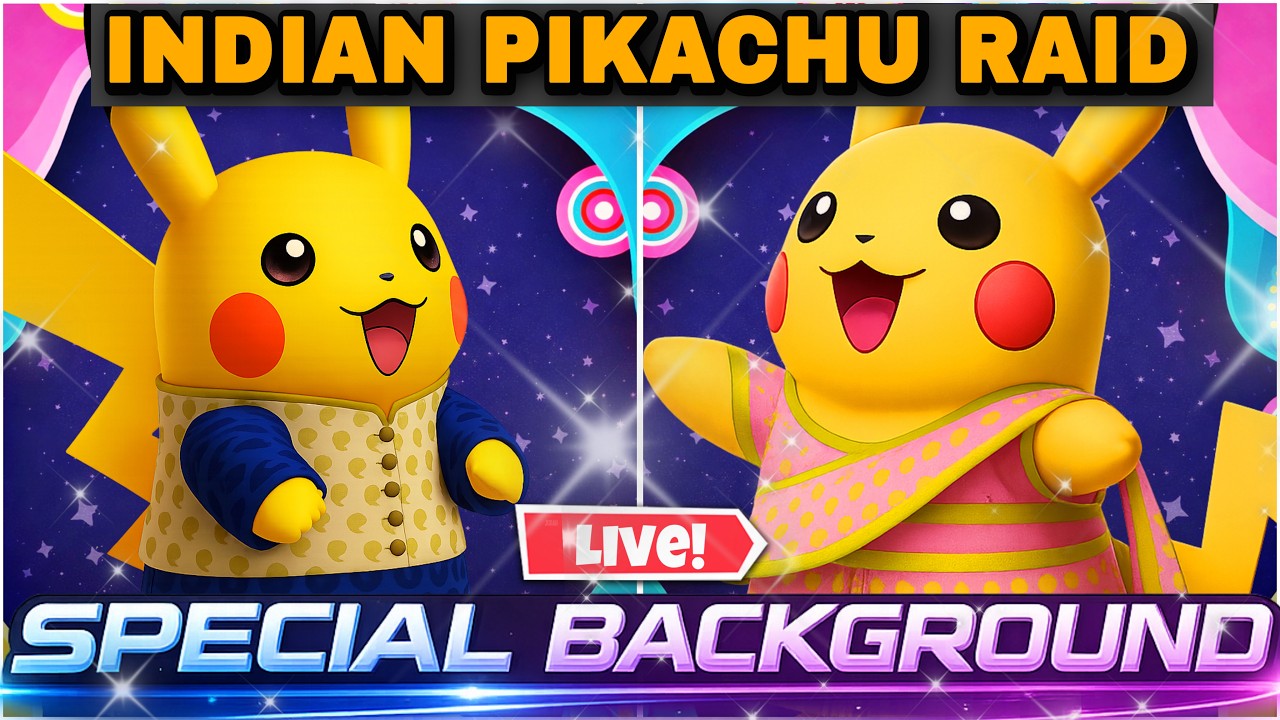 🔴 LIVE Pikachu Saree & Kurta Raids | Pokémon GO Indian Pikachu