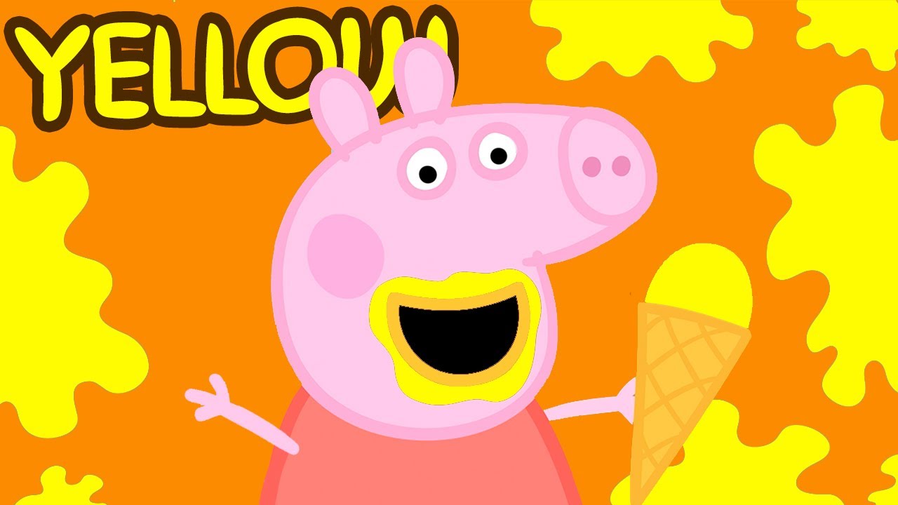 Peppa Pig 💛 Learn Colours with Peppa YELLOW Learning Videos for Toddlers Learn with Peppa