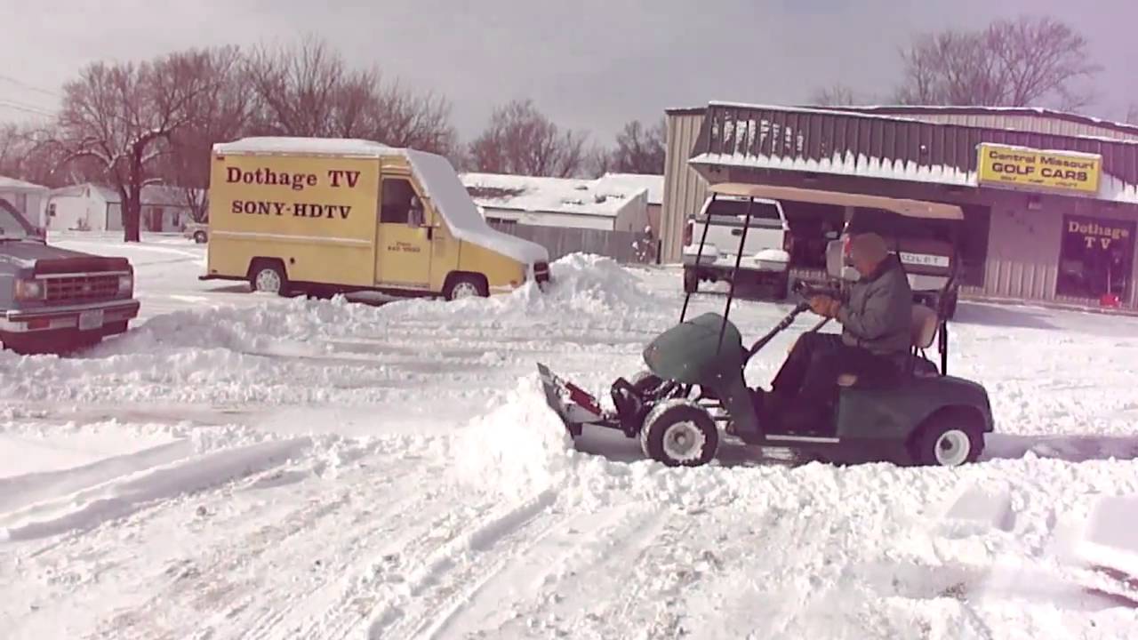 Golf Cart Snow Plow