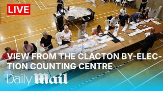 LIVE View from the Clacton by-election counting centre