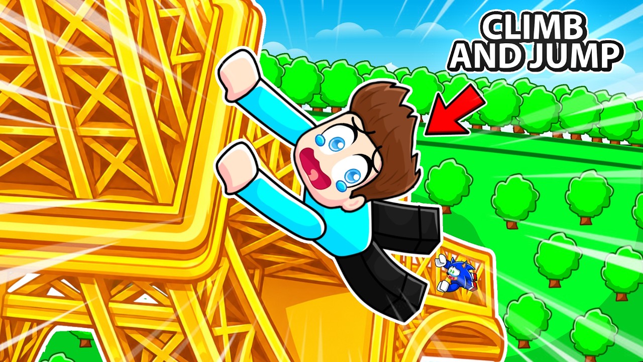 CLIMB AND JUMP THE LONGEST TOWER IN ROBLOX !!