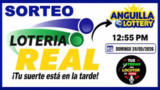 🔴 Sorteo Lotería REAL y ANGUILA 1 PM EN VIVO + Precio del Dólar Hoy Domingo 24 de Mayo 2026