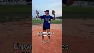 Unwritten rules of baseball (Part 2) | #baseball #content #skit #shorts