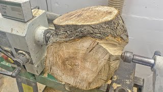 Woodturning - a piece of a very old apple tree
