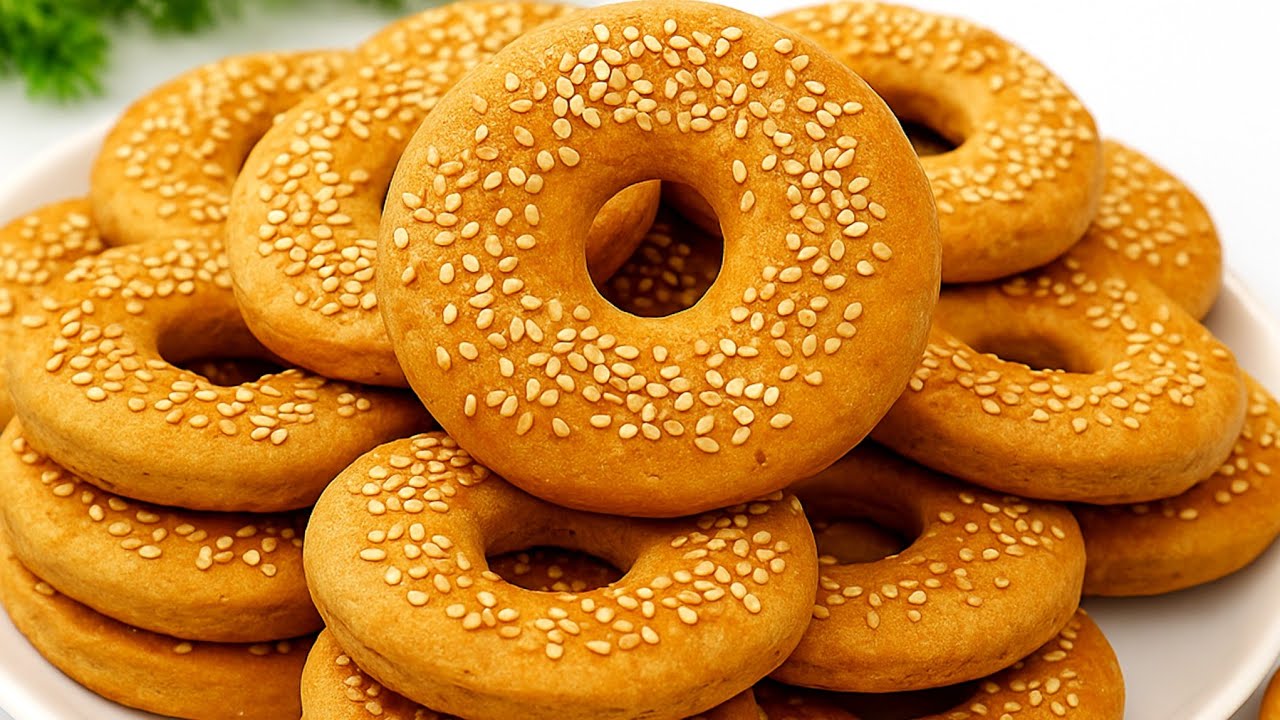 جربي قراقيش الشاي العجيبه او كعك السمسم بالطريقة دي هتنبهري بجماله❗️ بدون عجن ولا تخمير ولا لبن دايب