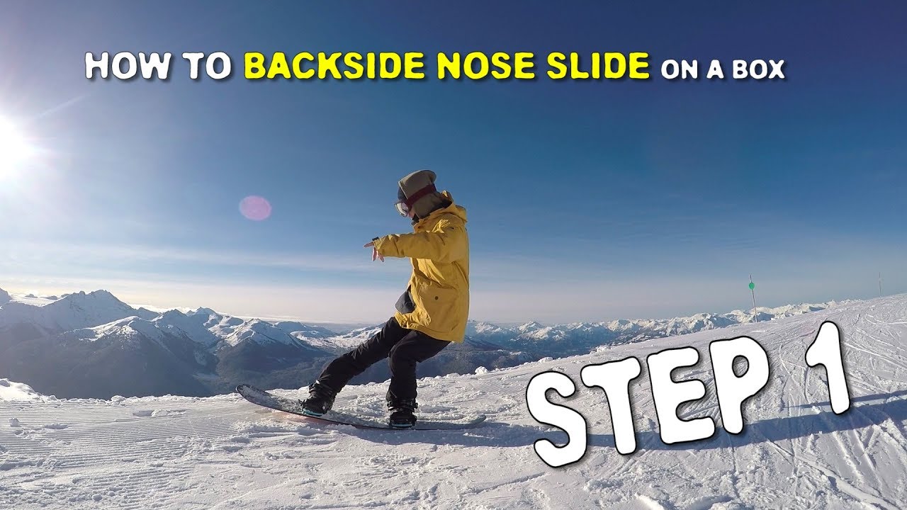 How To Backside Nose Slide On A Box Step 1 Youtube regarding how to snowboard step 1 for The house