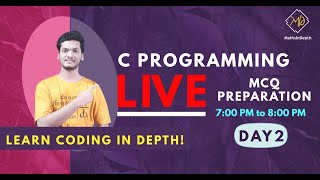 MCQ's preparation | Basic C programming: Day 2 | Basic to advance course