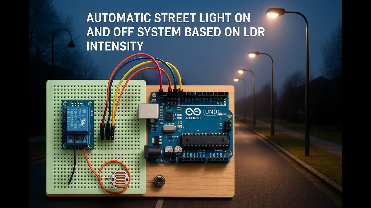 Automatic light on and off system using LDR sensor - YouTube