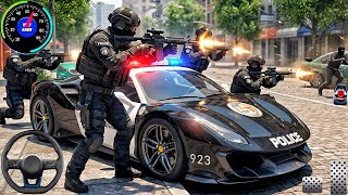 New Police Simulator Games 2026 - Ferrari Police Car Chasing 3D - Car Game Android Gameplay screenshot 4