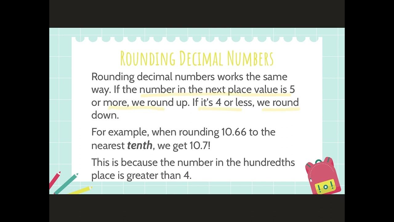 Rounding Rules For Decimal Numbers
