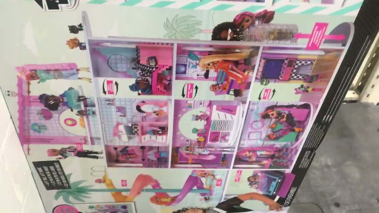 Walmart Clearance L.O.L. Surprise! OMG House of Surprises dollhouse 576747euc