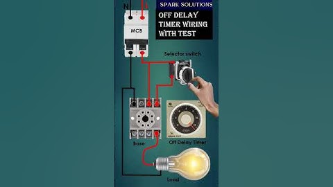 off delay timer wiring with Testing #electrical #shorts #trending
