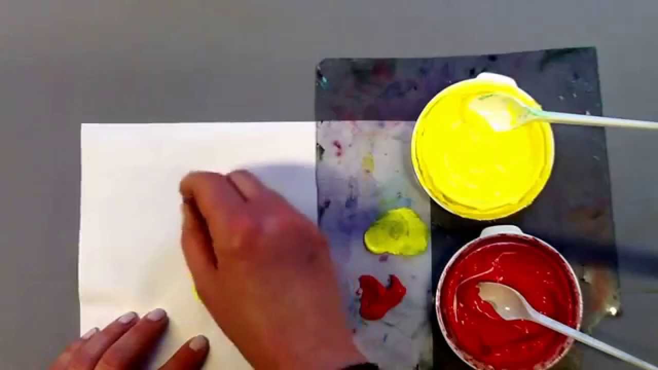 Schablontryck med skumgummidutt